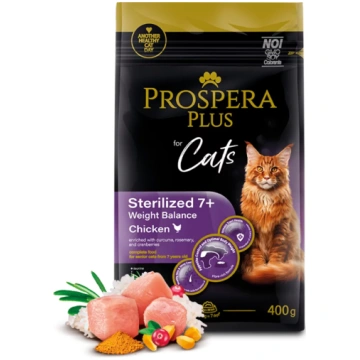 Barība kaķiem – Prospera Plus Sterilized 7+ Chicke