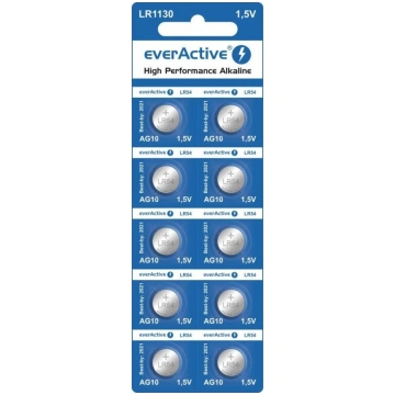 Mini alkaline batteries everActive G10 LR1130 LR54