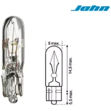 Spuldze 12V 2W ar stikla cokolu JAHN