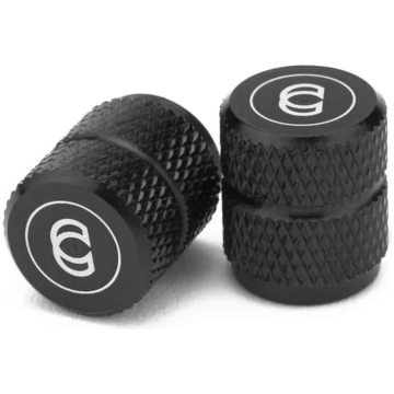 CINEMA ALLOY VALVE CAPS - blue