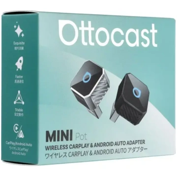 Bezvadu auto adapteris OTTOCAST Mini Cube T3 sudra