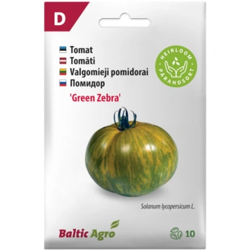 Tomātu sēklas BALTIC AGRO Green Zebra 10 sēklas