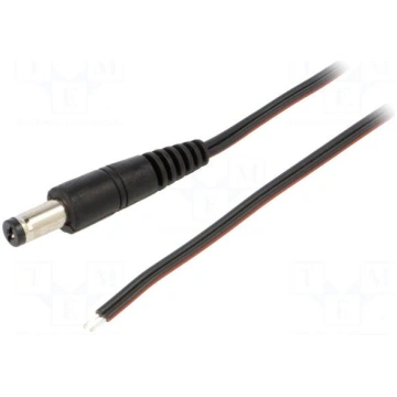 Cable | 2x0.35mm2 | cables,DC 5,5/1,7 plug | strai
