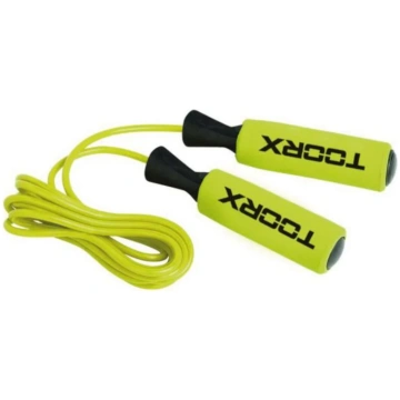 Jump rope TOORX Jump Rope with Soft Grips, yellow 