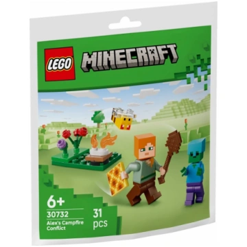 Bricks Minecraft 30732 Alexs Campfire Conflict LEG