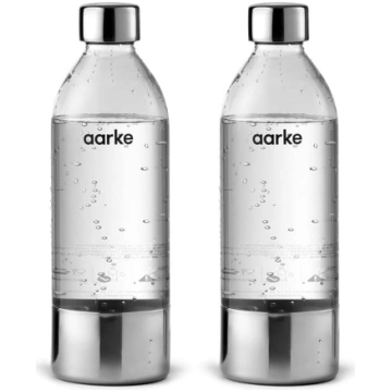 Aarke 2er-Pack PET-Flaschen für Wassersprudler Car