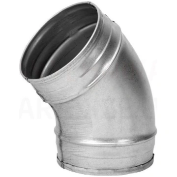 EUROPLAST līkums metāla, 30° Ø315mm bez gumijām BF