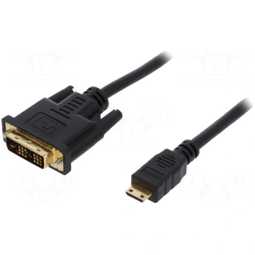 Cable | DVI-D (18+1) plug,HDMI mini plug | 1m | bl