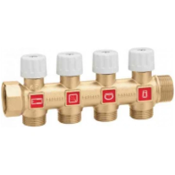 CALEFFI Kolektori ūdensapgādei 4 ceļu 3/4 354054
