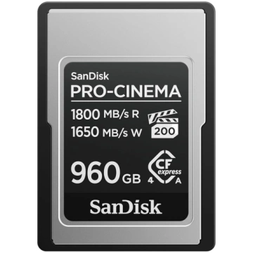 SanDisk PRO-Cinema CFexpress 960 GB Type-A atmiņas