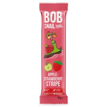 Veselīgs ābolu-zemeņu našķis 14g, Bob Snail