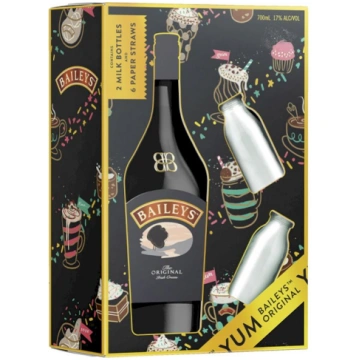 Baileys Original Irish + 2 piena pudelītes + 6 sal