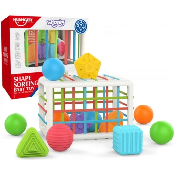 Elastīgs sensorais kubs "Shape Sorting Baby" Woopi