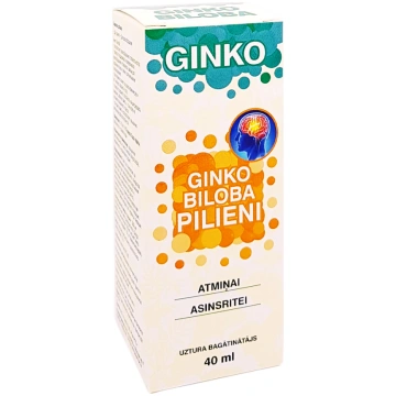 Ginko biloba pilieni, 40 ml PHARMPRO - Igaunija