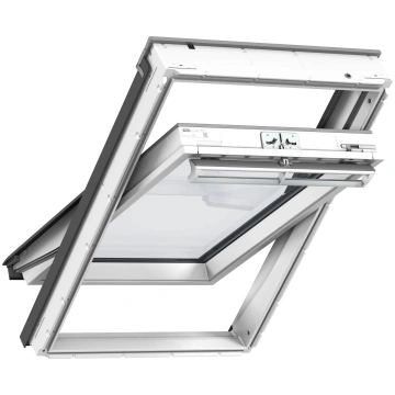 Jumta logs VELUX GGU CK04 0062 55x98cm, ar rokturi