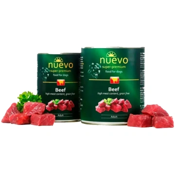 Nuevo Beef - liellopa gaļas konservi suņiem, 400g