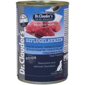 Dr.Clauder´s Mājputnu Sirdis, Konservi Suņiem 400g