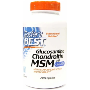 DOCTOR"S BEST glikozamīns + hondroitīns + MSM (240