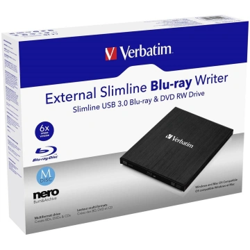 Verbatim External Slimline optical disc drive Blu-