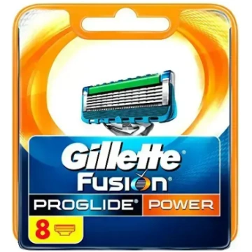 Gillette Fusion5 ProGlide Power skuvekļa asmeņi, 8