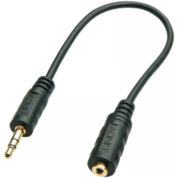 3.5mm vīriešu uz 2.5mm sieviešu audio adapteris 20