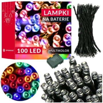 Akumulatora gaismas Springos CL4032 100 Led