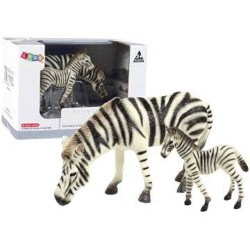 Zestaw 2 Figurek Zebra z Młodym Zebry Figurka Zwie