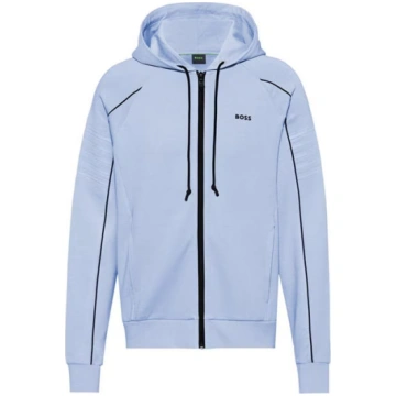 Men's Saggy Green Full Zip Cotton Zip Hoodie