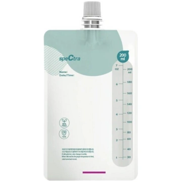 Maisiņi mātes piena uzglabāšanai Spectra, 200 ml, 