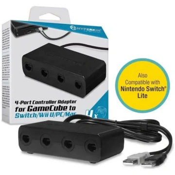 Hyperkin 4-Port GameCube Controller Adapter for Sw