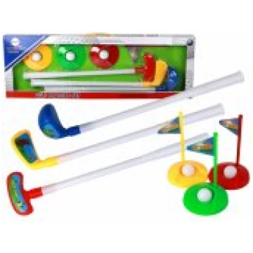 LEAN Toys Mini Golf Set for Children, Sticks, 12 P