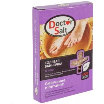 Sāls vanniņa kājām Mīkstināšana un barošana Doctor