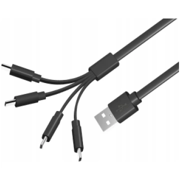 Liibattaries Ātrais kabelis ar 4 x USB-C, kas pare