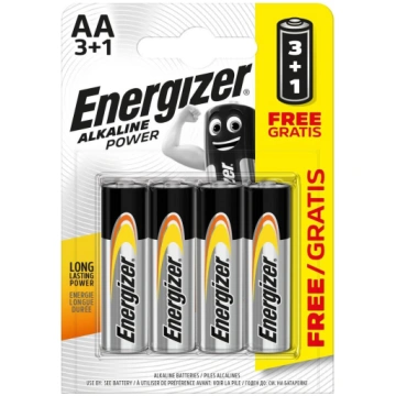 Energizer AA/LR6 Alkaline Power Baterijas 4gab. En