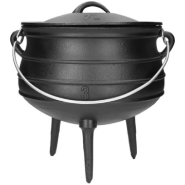 7.8 l Dienvidāfrikas čuguna katls