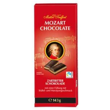 Tumša šokolāde Mozart 143gr