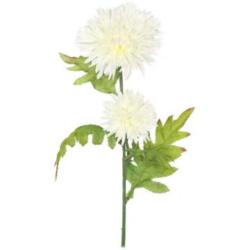 Mākslīgie ziedi, hrizantēma, balta krās., 75 cm