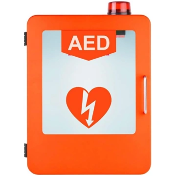 Sienas AED defibrilatora glabāšanas skapis ar gais