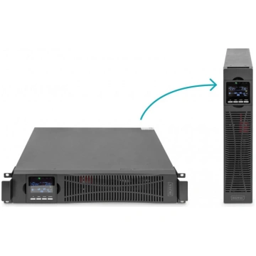 UPS Online Rack 19" LCD 2000VA/2000W, Digitus