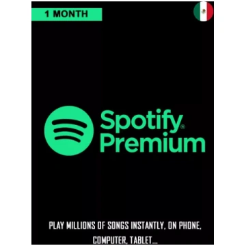 Meksika Spotify Premium 1 Mēneša Abonements