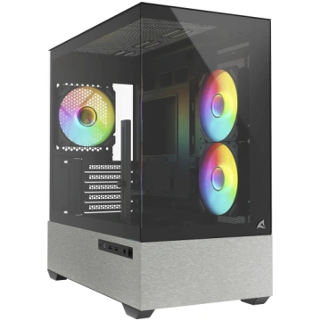 Sharkoon MK7 ARGB mATX korpuss ar 2x stikla paneļi