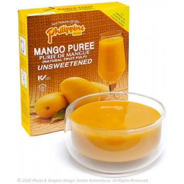 PHILIPPINE BRAND Mango Puree, Mango biezenis (dabī