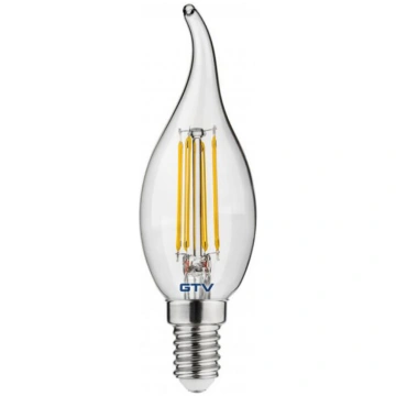 Gtv LED spuldze E14, LD-C35FLE4-30L, 4 W, 420 lm, 