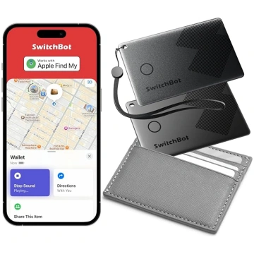 SwitchBot Wallet Tracker karte, saderīga ar Apple 