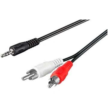 Audiokabel 3,5mm > StereoCinch (schwarz, 1,5 Meter