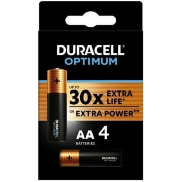 Duracell Bateria Alkaliczna Duracell OPTIMUM AA 4s