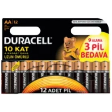 Vienreizlietojama AA alkaliskā baterija Duracell 1