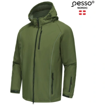 SoftShell ziemas jaka Pesso OTAVA, olīvzaļa