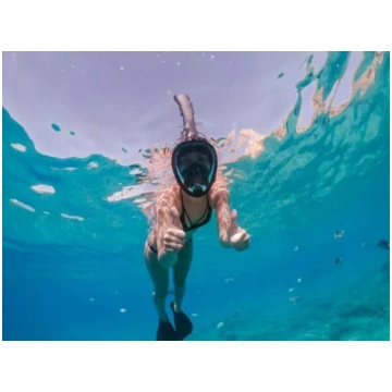 Snorkelēšanas, zemūdens niršanas pilnā sejas maska