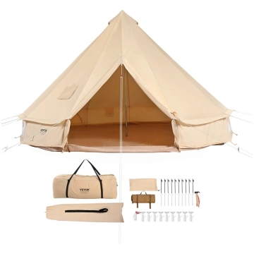 VEVOR VEVOR Canvas Bell Tent, 4 Seasons 3 m/9.8ft 